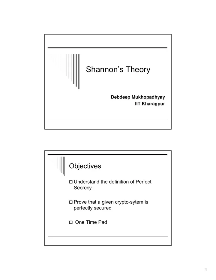 shannon s theory