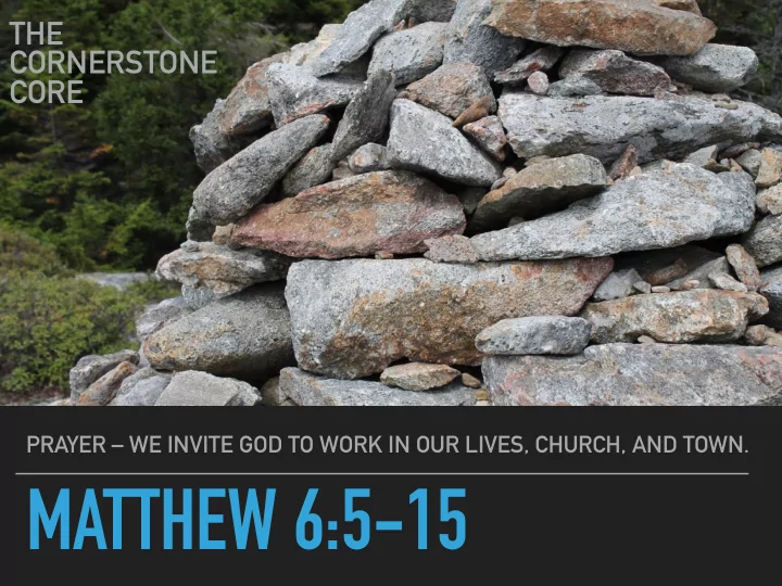 matthew 6 5 15