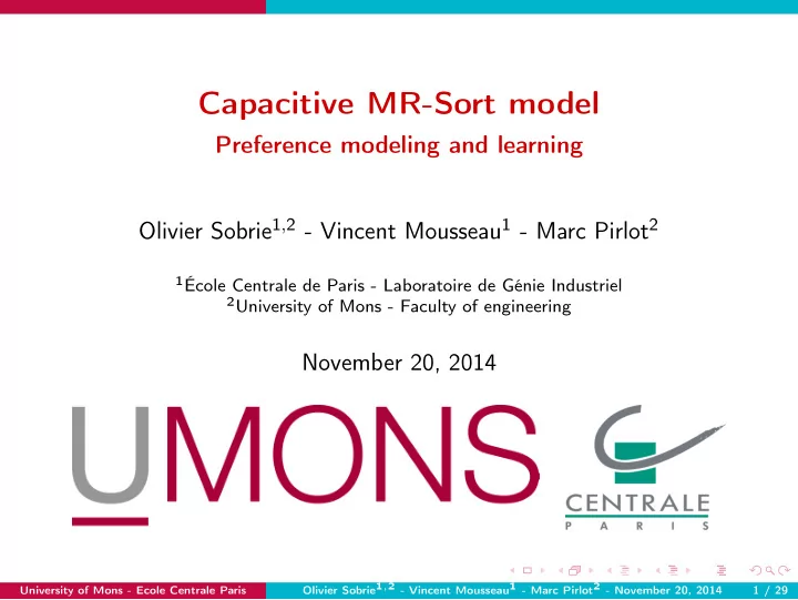 capacitive mr sort model