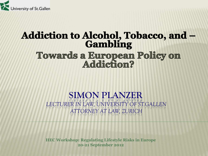 simon planzer lecturer in law university of st gallen