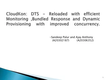 -Sandeep Palur and Ajay Anthony  (A20302187)         (A20306352)  1  Int  ntrodu  roducti  ction  n