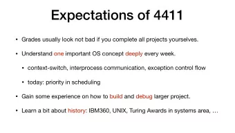 Expectations of 4411  Grades usually look not bad if you complete all projects yourselves.