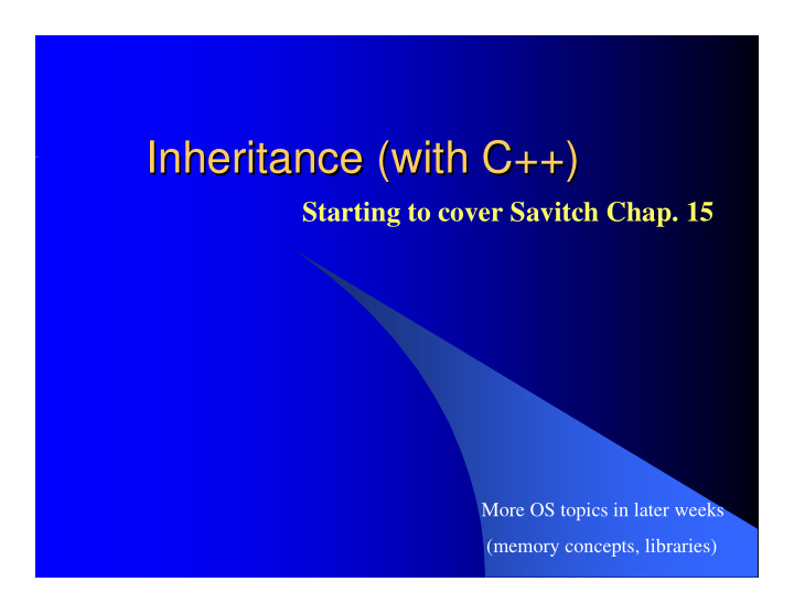 inheritance with c inheritance with c