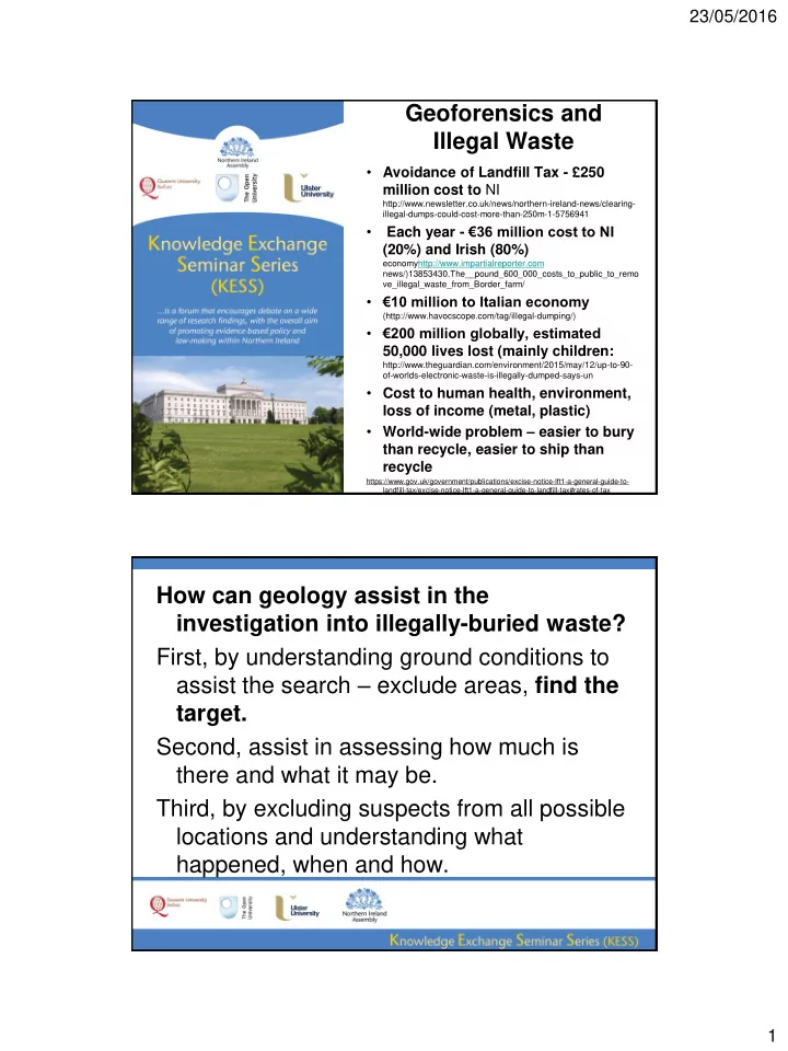 geoforensics and illegal waste
