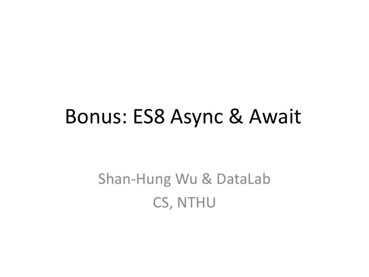 bonus es8 async await