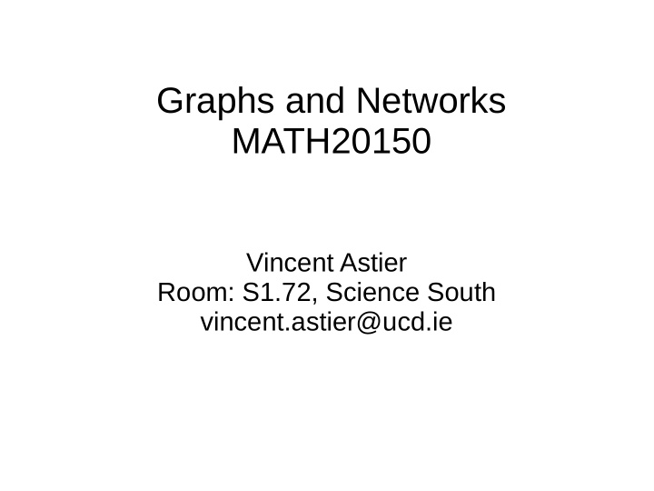 graphs and networks math20150