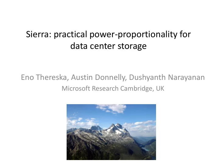 data center storage