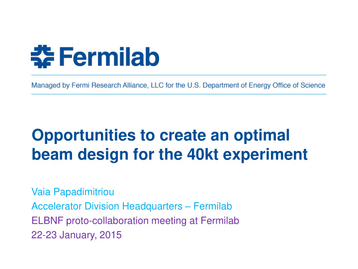 opportunities to create an optimal beam design for the