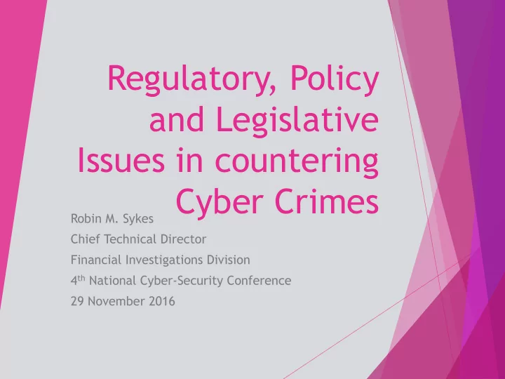 regulatory policy and legislative