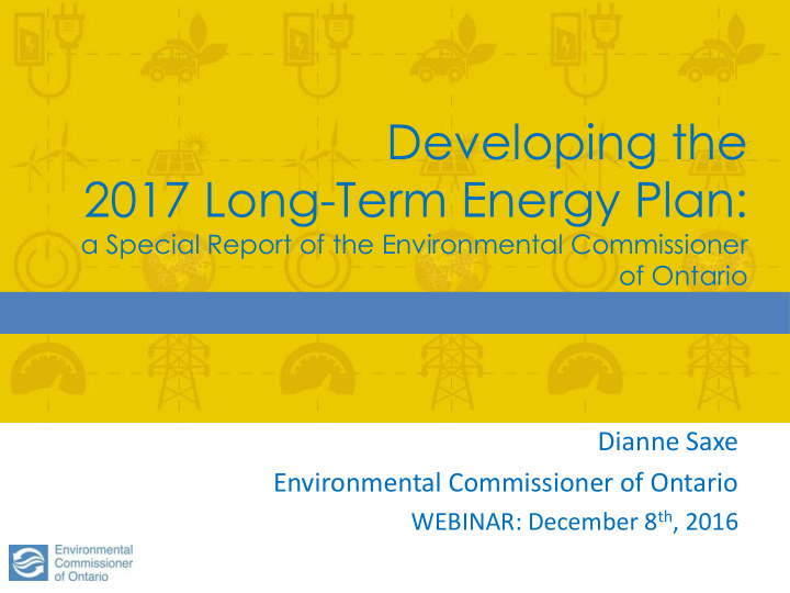 2017 long term energy plan