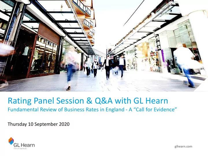 rating panel session q a with gl hearn