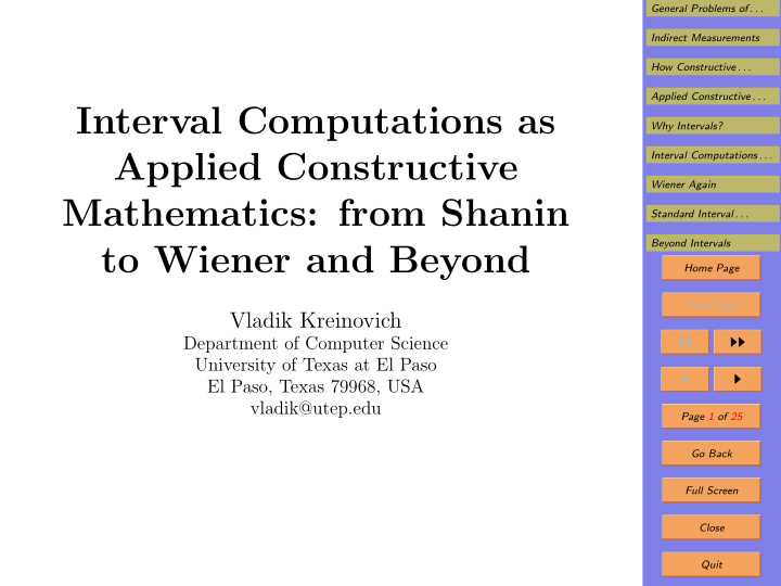 interval computations as