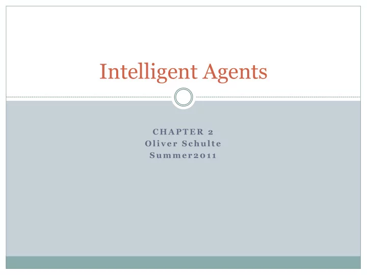 intelligent agents