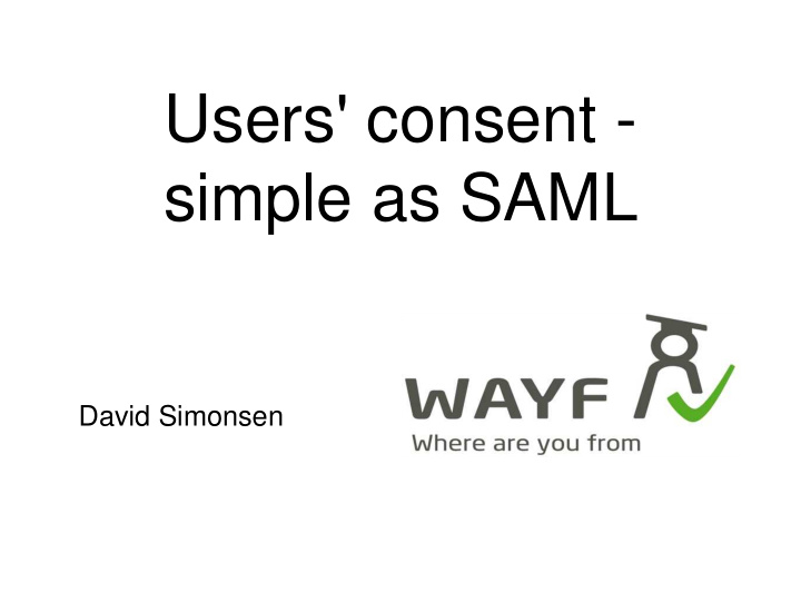 users consent simple as saml