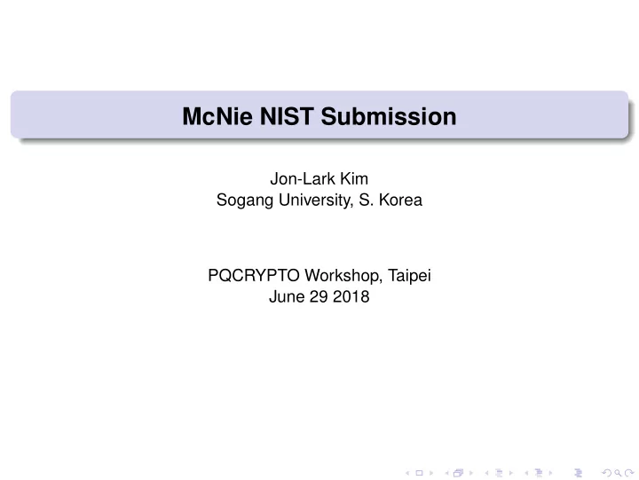 mcnie nist submission
