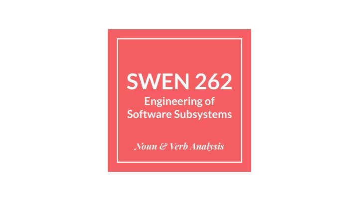 swen 262