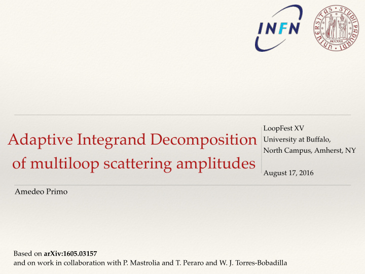 adaptive integrand decomposition