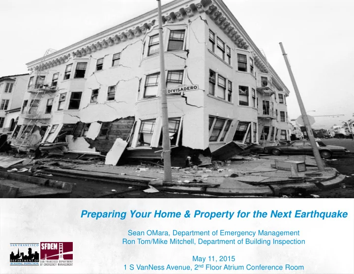 preparing your home amp property for the next earthquake