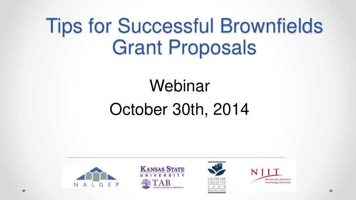 grant proposals