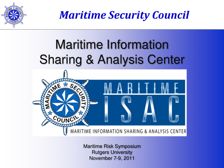 maritime information