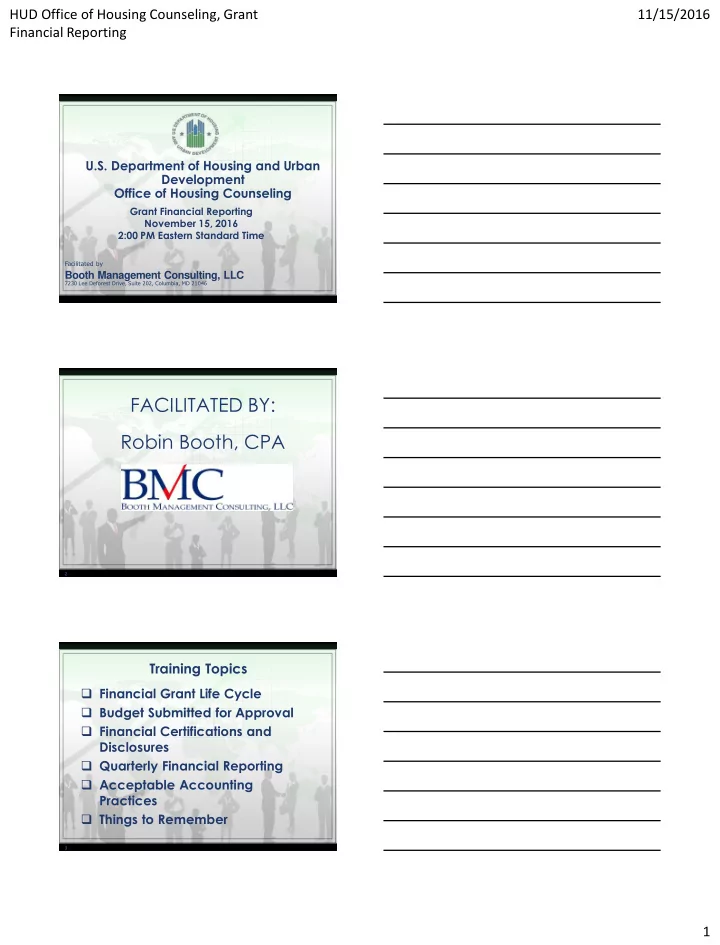 facilitated by robin booth cpa