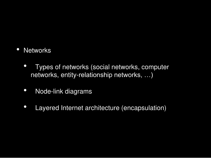 types of networks social networks computer networks