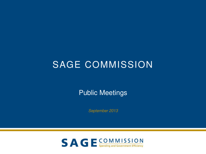 sage commission