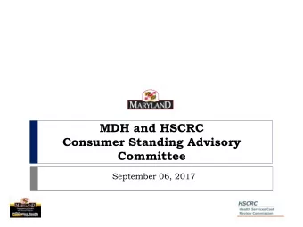 Committee  September 06, 2017  Agenda  Update on State Transformation Work  Presentation from