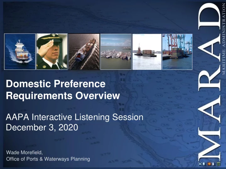 domestic preference requirements overview