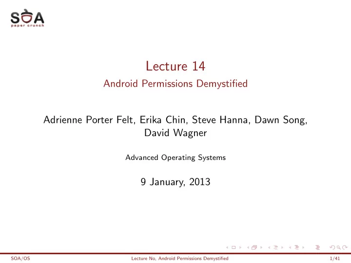 lecture 14
