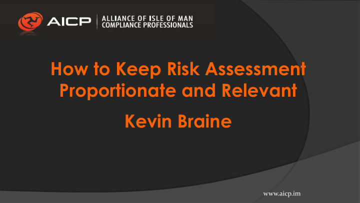 how to keep risk assessment