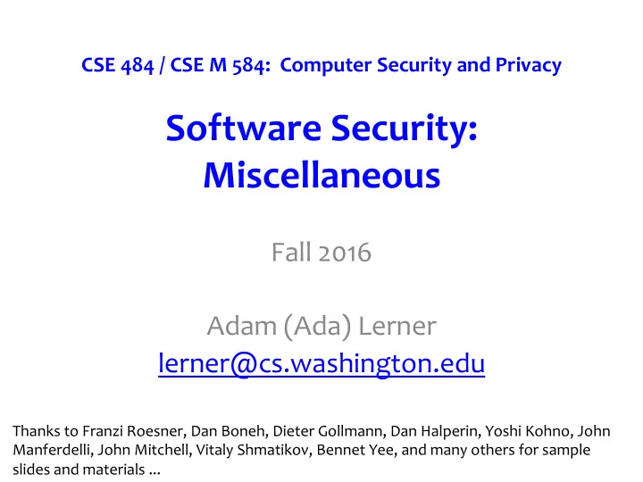 software security
