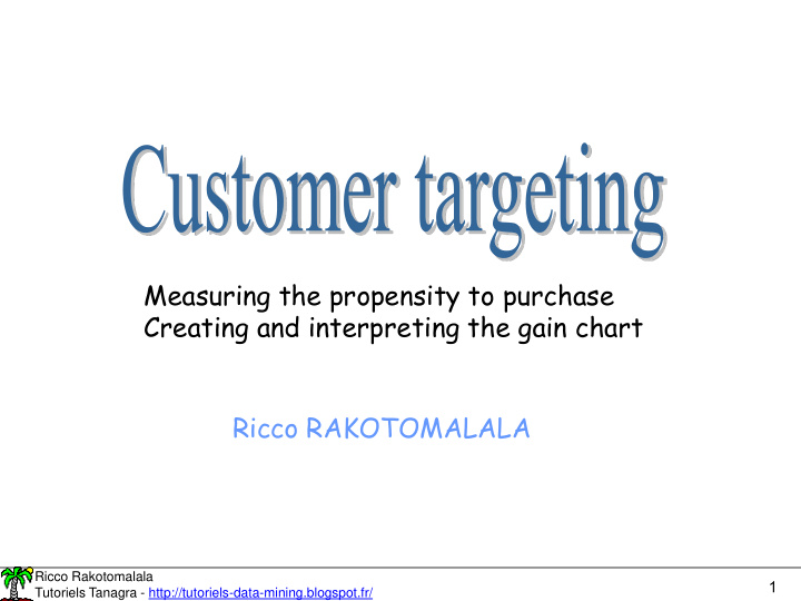 measuring the propensity to purchase creating and