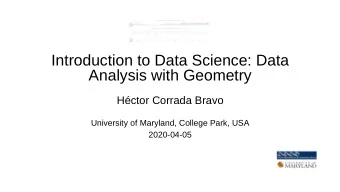 Introduction to Data Science: Data  K  x  x  x i  u x i  v  a  i  tacking on  to the end of