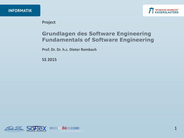 grundlagen des software engineering fundamentals of