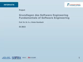 Grundlagen des Software Engineering  Fundamentals of Software Engineering  Prof. Dr. Dr. h.c.