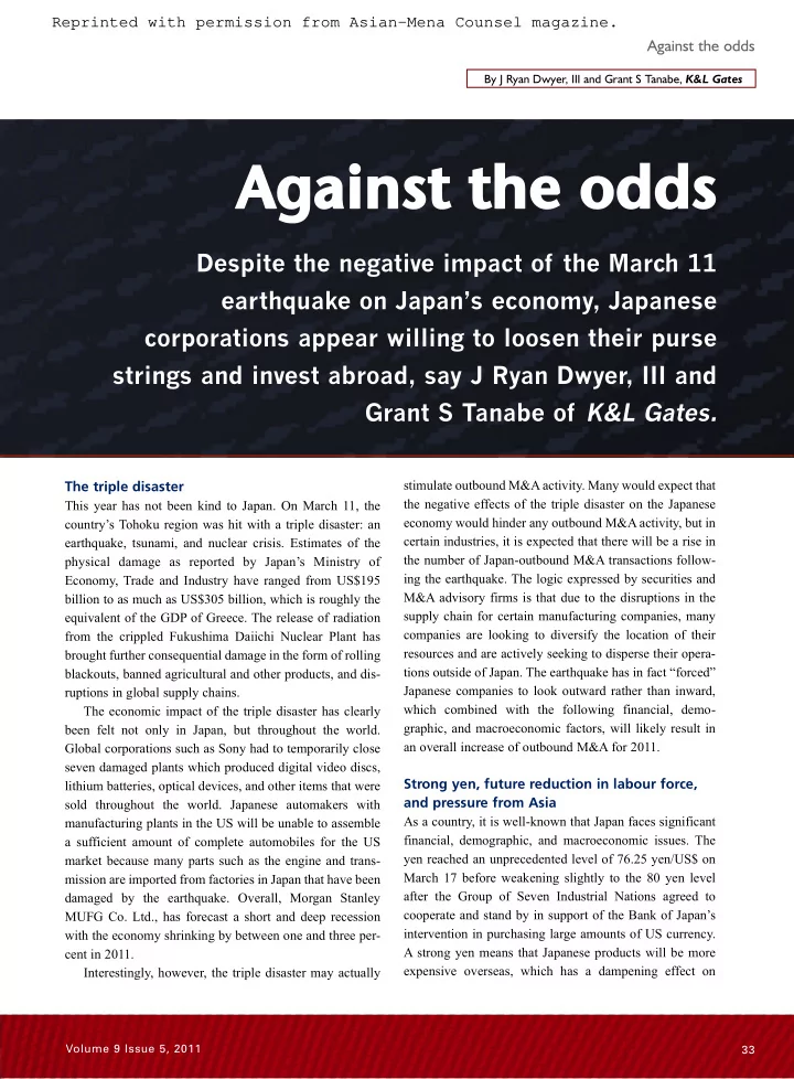 against the odds