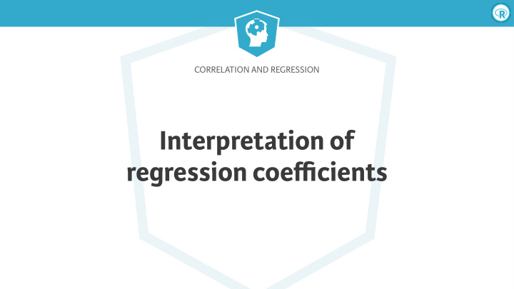 interpretation of regression coe ffi cients