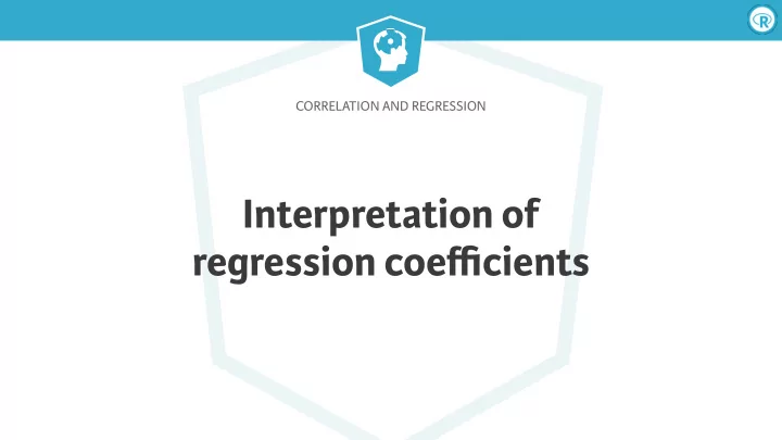 interpretation of regression coe ffi cients