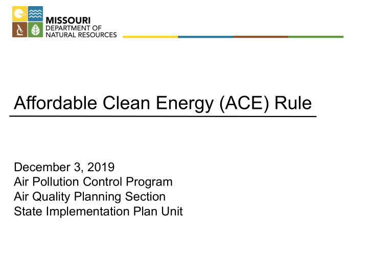 affordable clean energy ace rule