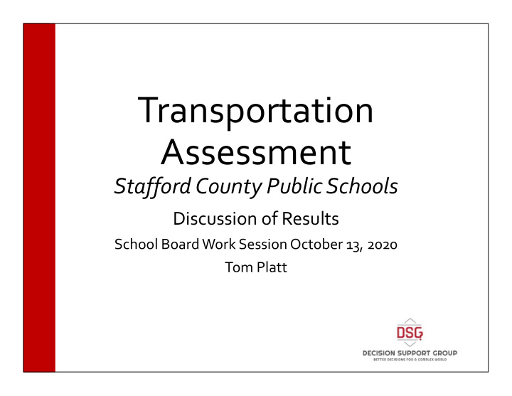 transportation assessment