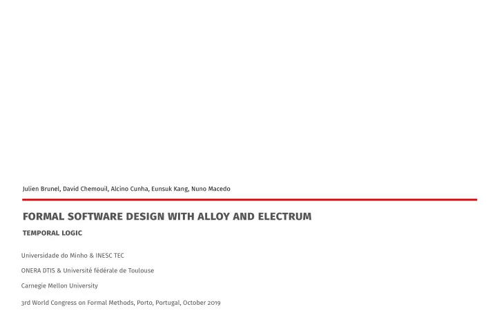 formal software design with alloy and electrum