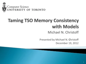 Michael N. Christoff Presented by Michael N. C hristoff  December 19, 2012  1  High Level