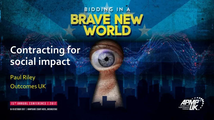contracting for social impact