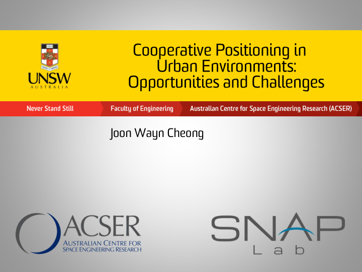 cooperative positioning in urban environments