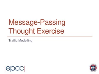 Thought Exercise  Traffic Modelling  Reusing this material  This work is licensed under a Creative