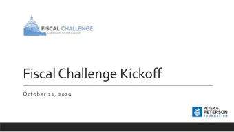 Fiscal Challenge Kickoff  October 21, 2020  The Problem  200  Federal Debt Held by the Public  CBO