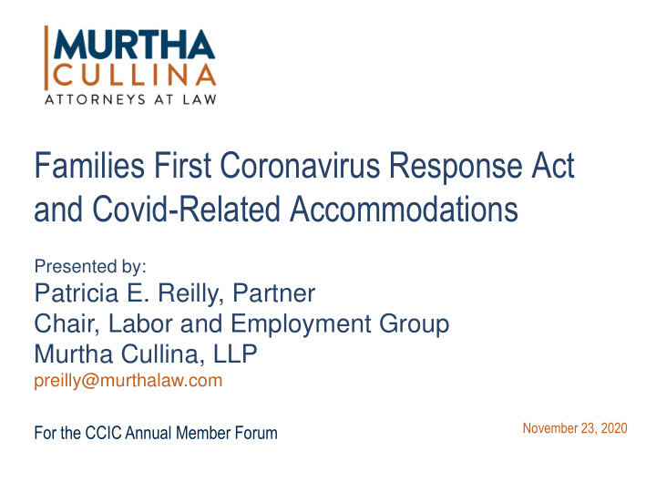 families first coronavirus response act and covid related