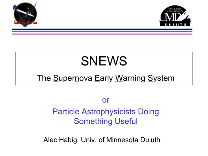 snews