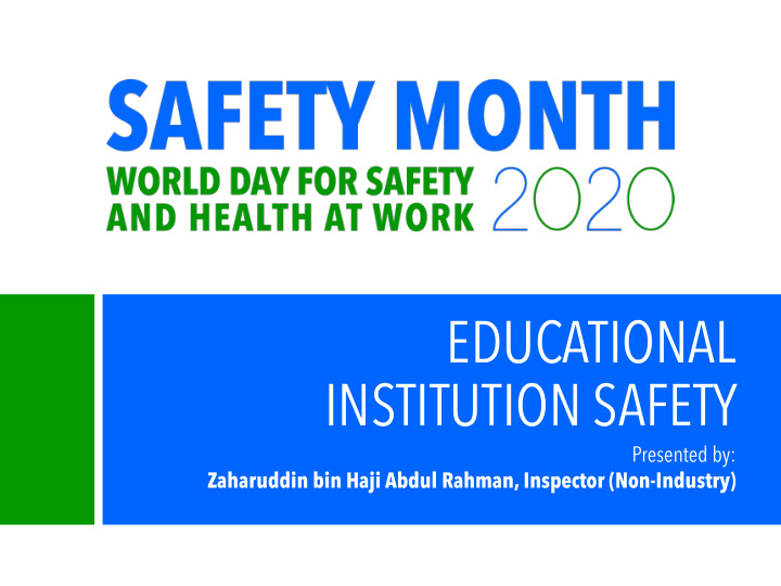 educational institution safety
